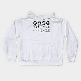 valentines day by chakibium Kids Hoodie